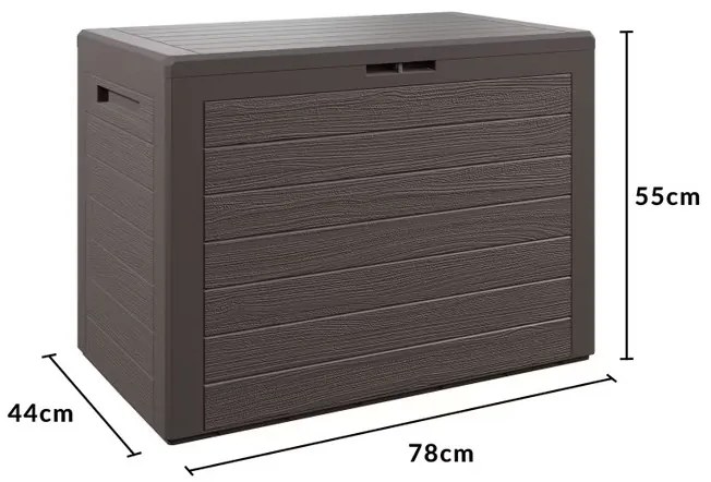 InternetovaZahrada Úložný box Lille 190 L - hnedý
