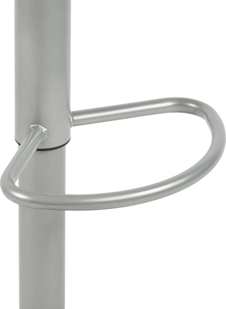 Barová stolička Williston - strieborná