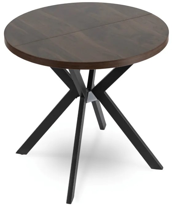 JAKS Okrúhly rozkladací stôl 80 - 160 cm orech Dorian