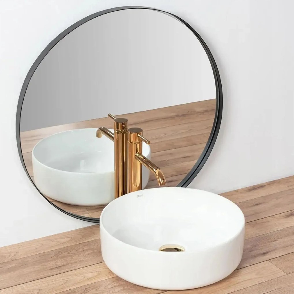 Rea Sami, umývadlo na dosku 36x36x11,5 cm, biela, REA-U1891