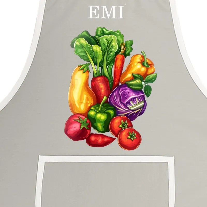 Kuchynská zástera Farmy EMI, sivá