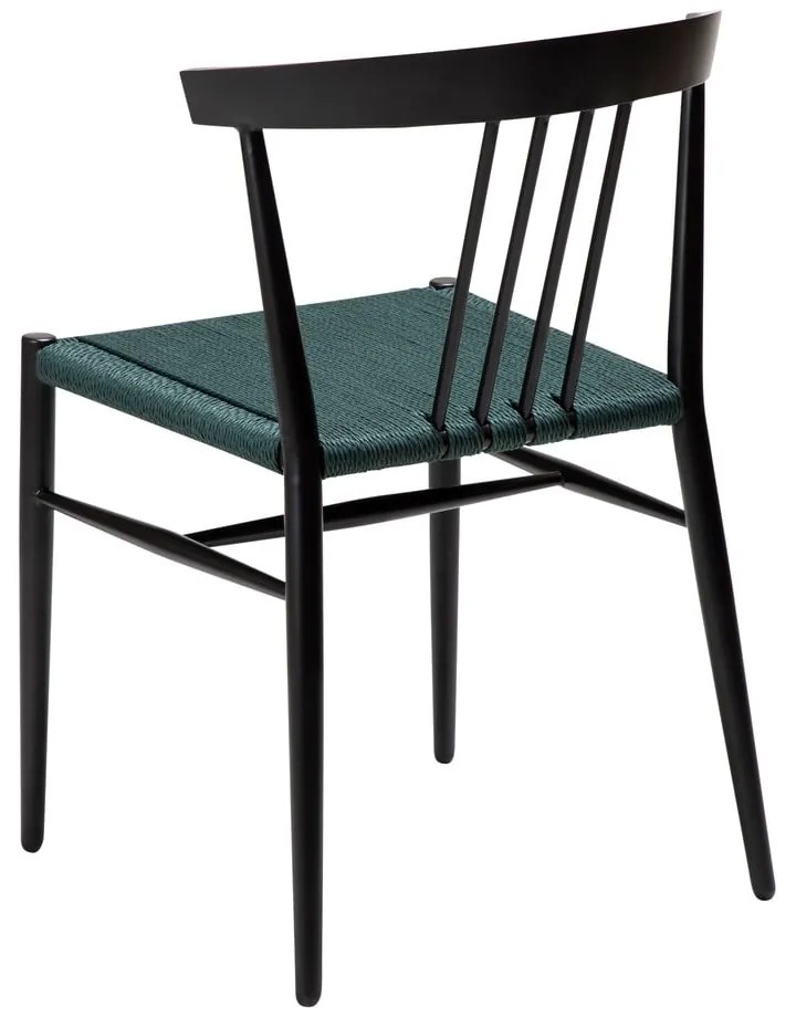 Čierno-tyrkysovomodrá jedálenská stolička Sava – DAN-FORM Denmark