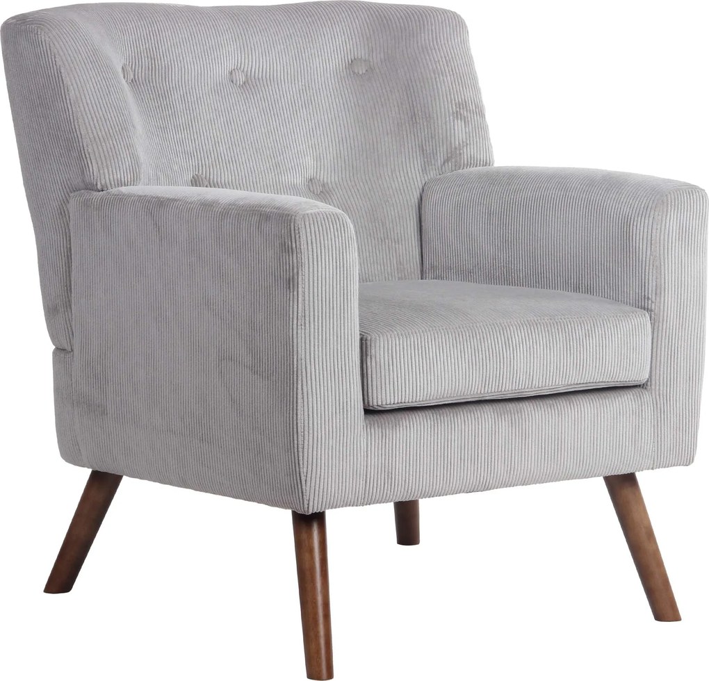 Kreslo Kioni látka cord - sivá