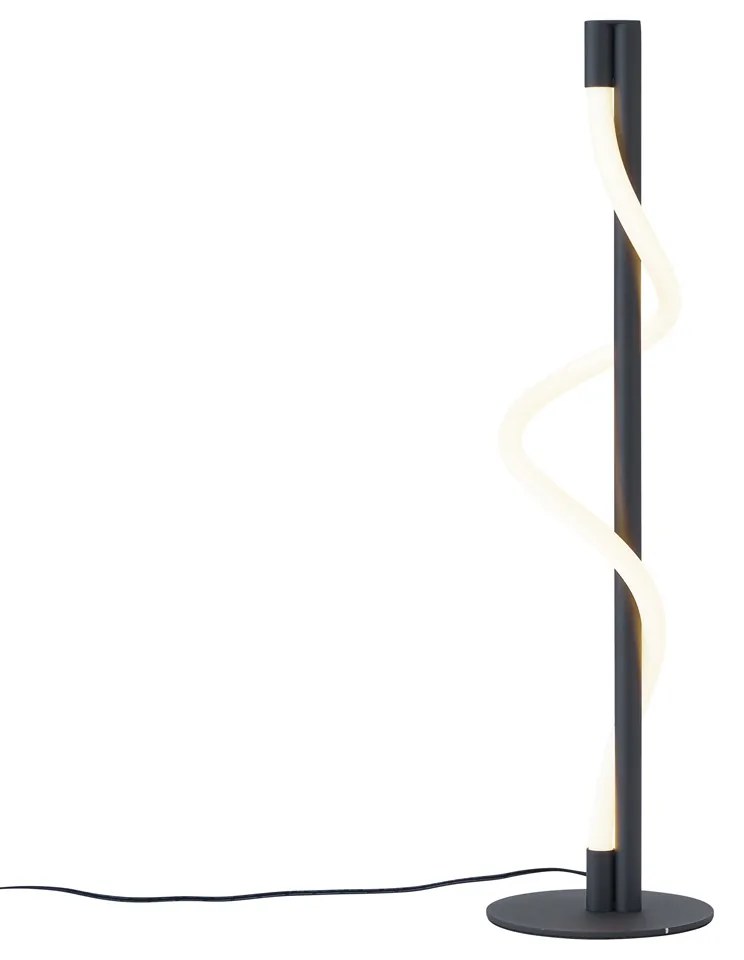 Moderná stolná lampa čierna vrátane LED s 3-stupňovým stmievaním - Twirl