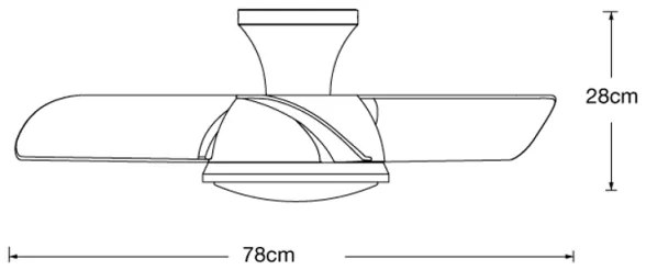 Lucci air 513071 - LED Stmievateľný ventilátor LED/18W/230V 3000/4000/6000K + DO