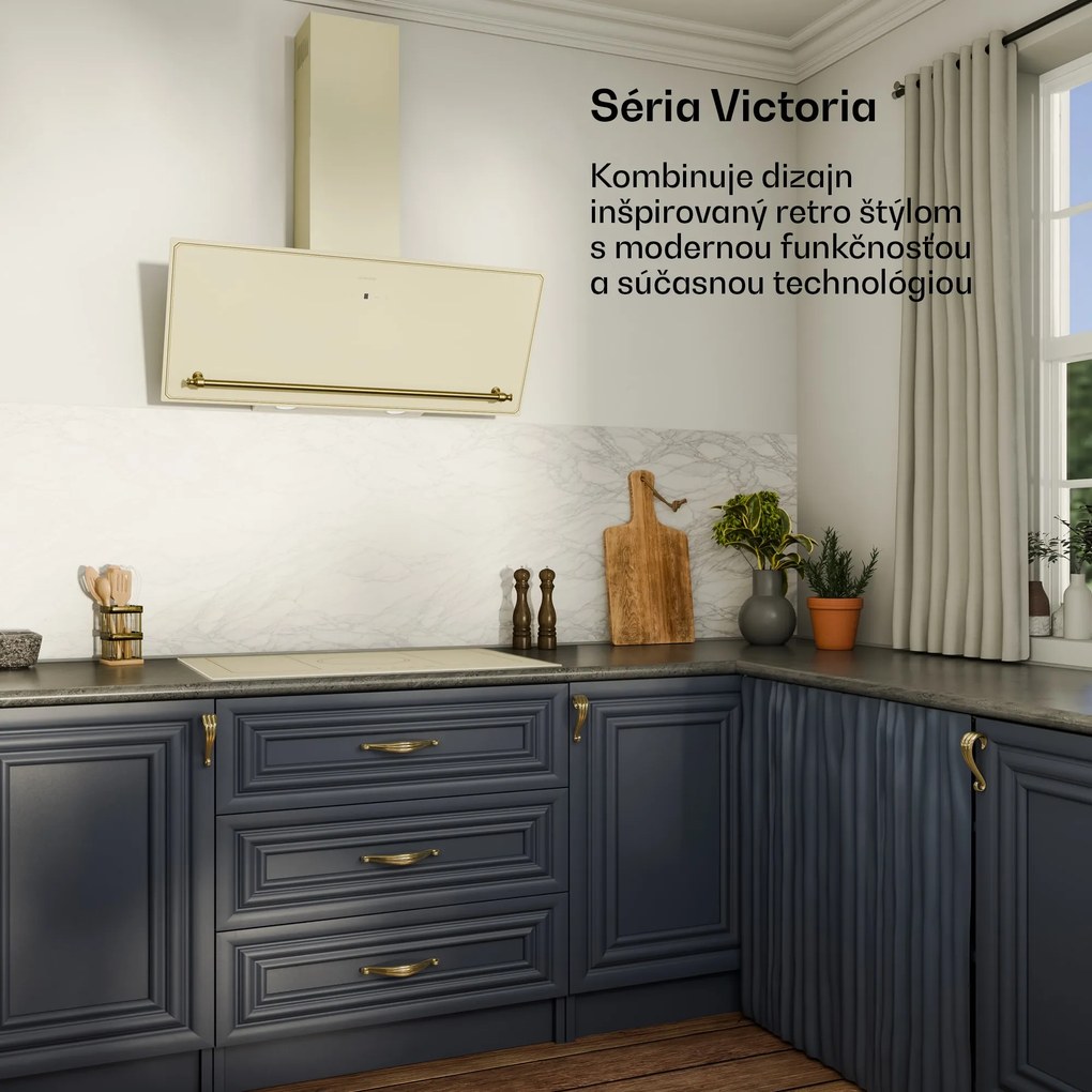 Klarstein Victoria indukčná varná doska | 5 varných zón | retro dizajn | 11500 W | 77 cm