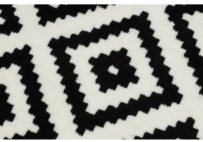 Behúň BCF MORAD Ruta romby čierny / krém - Výpredaj