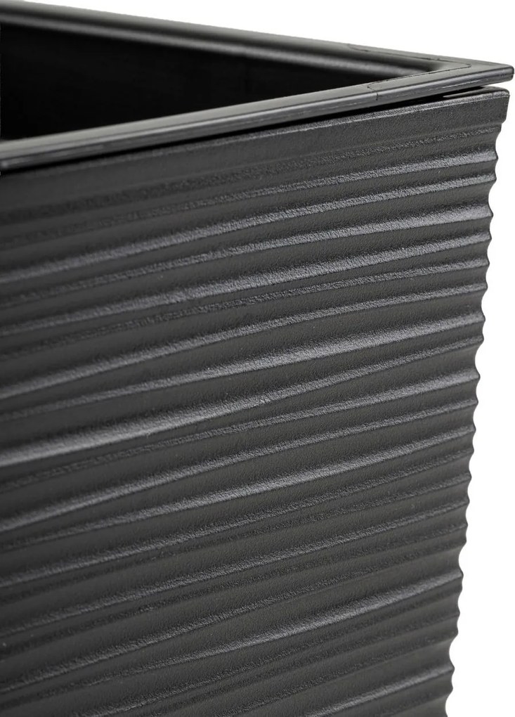 Plastový květináč Bloom Riflo 36,2x56,1 cm černý