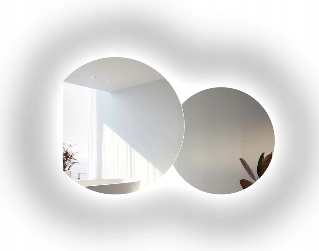 Sada zrkadiel Universe Cut s Led podsvietením II (2ks) FI130 FI150