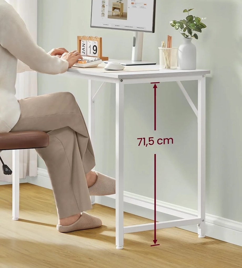 Psací stůl Vasagle Ebeny 100 cm bílý