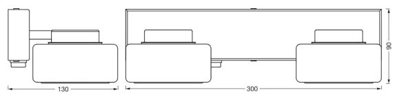 Ledvance-LED Kúpeľňové nástenné svietidlo ORBIS FLAME 2xLED/5,5W/230V IP44 chróm