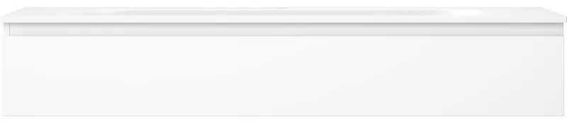 Mexen Orio, kúpeľňová skrinka 140 cm s umývadlom Vela, 1 zásuvka, biela matná, 91A10-14023-1-BF01-W23M01