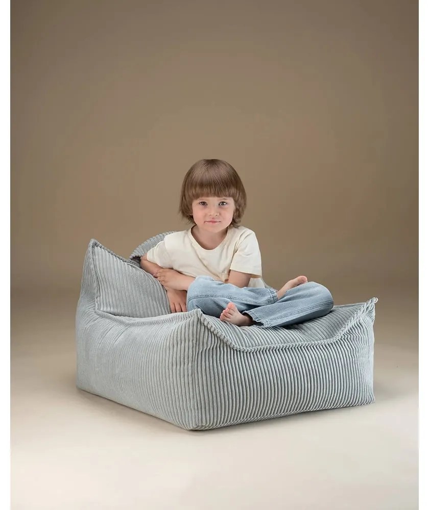 Menčestrový detský sedací vak v mentolovej farbe Chair – Wigiwama
