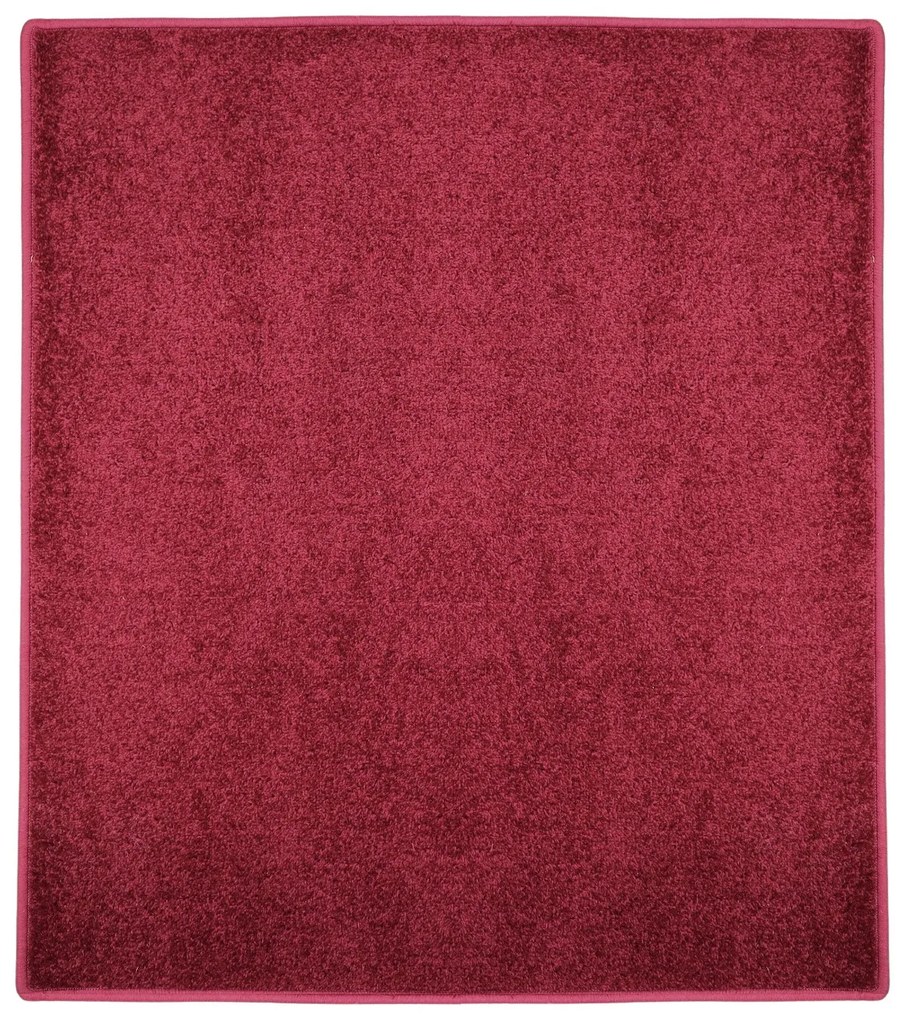 Vopi koberce Kusový koberec Eton vínovo červený štvorec - 80x80 cm