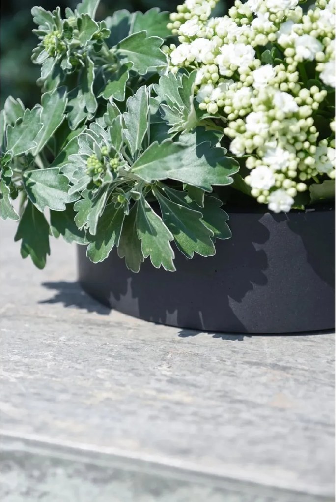 Miska na dekorácie CIRCULO, sklolaminát, Ø 30 cm, antracit