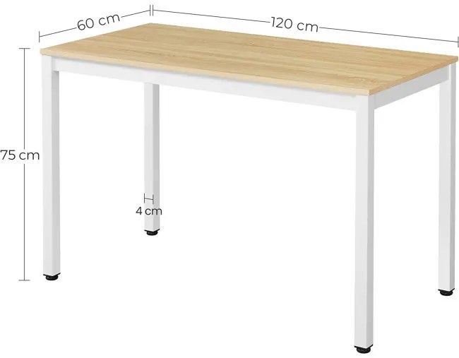 Jedálenský stôl TESSA svetlý dub so štyrmi stoličkami OSAKA sivé