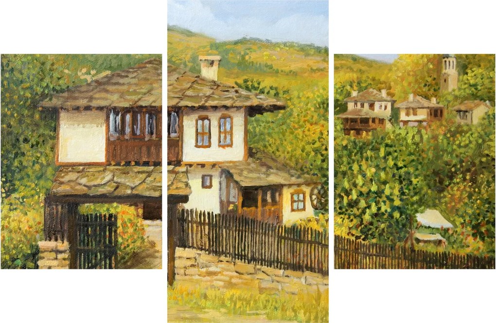 Obraz - Chalúpky v lete (90x60 cm)