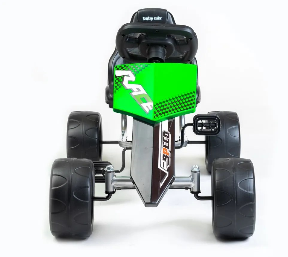 Detská šliapacia motokára Go-kart Baby Mix Speedy zelená
