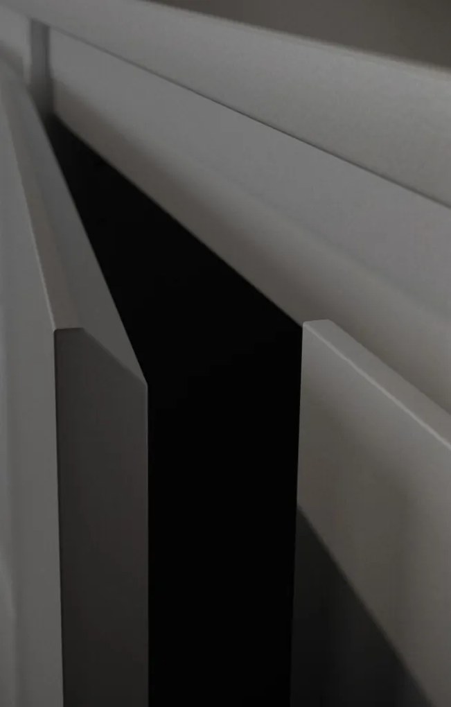 Skrinka s 2 šuplíkmi Brest, 80 cm, antracitová