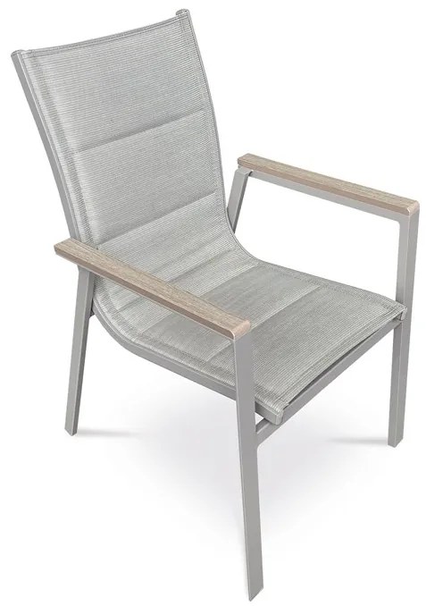 Autronic BONTEC Záhradná stolička, hliník, sieťovina, béžová, AZC-S1110 BK Farba: Béžová
