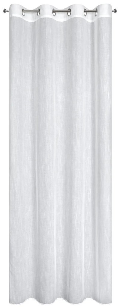 ZÁCLONA NA KRÚŽKOCH ANNA 140X250 CM BIELA