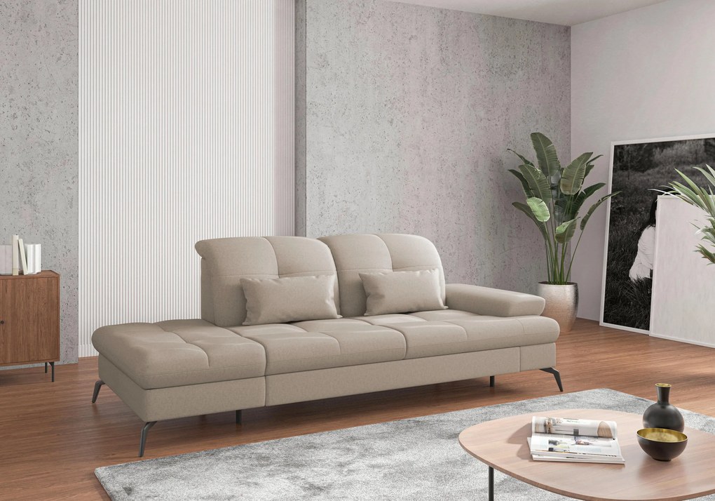XXXLutz LEŇOŠKA, textil, taupe Sit & More - Online Only obývacie izby - 000144009688