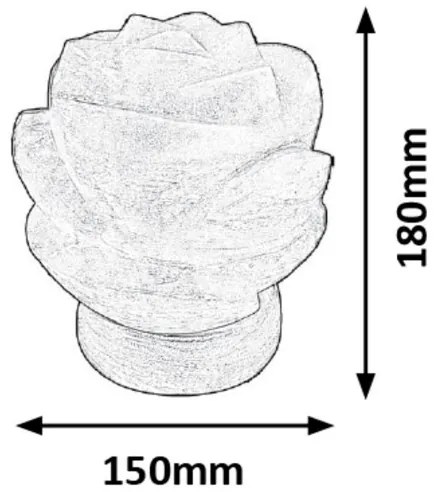 Rabalux 2676 - Soľná lampa FLORES 1xE14/15W/230V