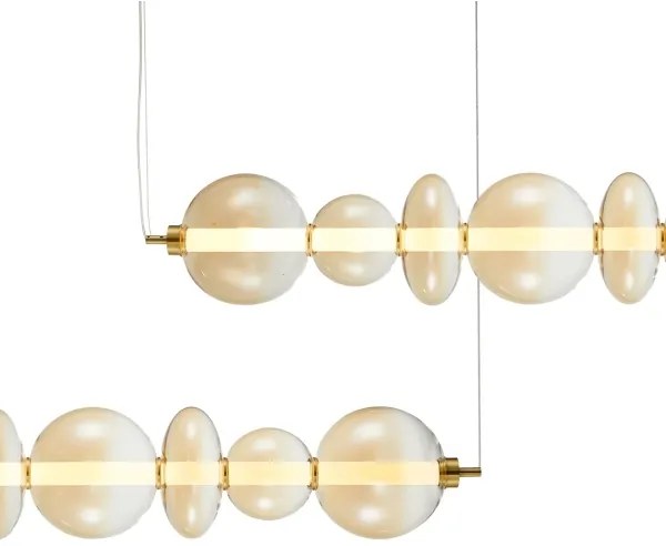 LED Luster na lanku DAPHNE LED/40W/230V zlatá