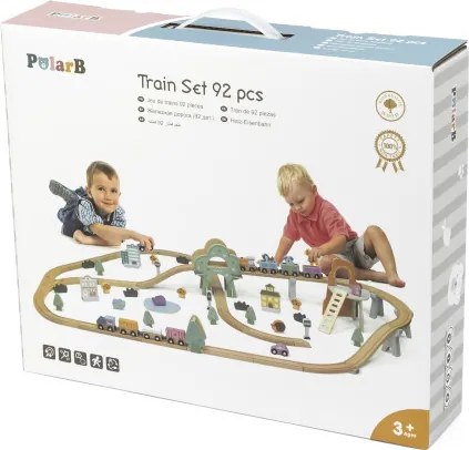 Vláčiková dráha Viga 44067 PolarB 92 prvkov