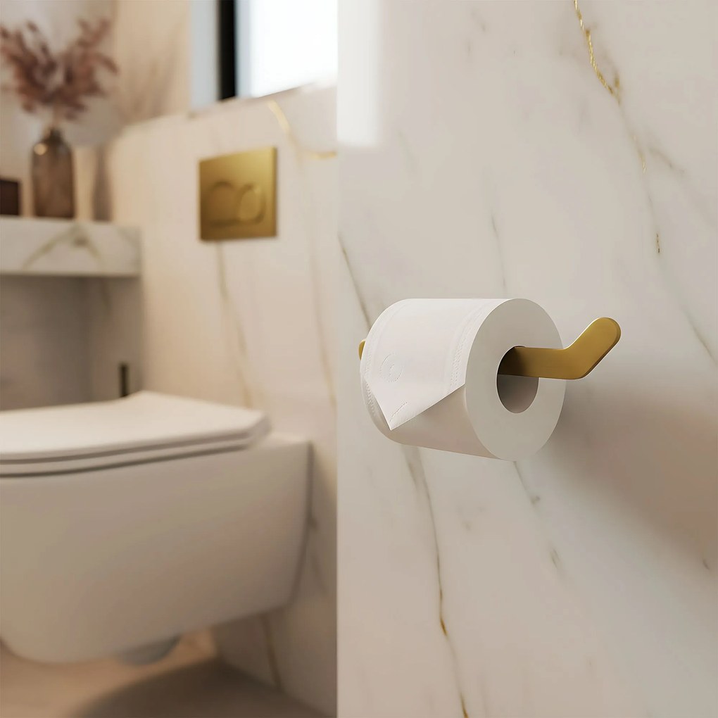 Rea Til, držiak na toaletný papier, zlatá matná, REA-88047