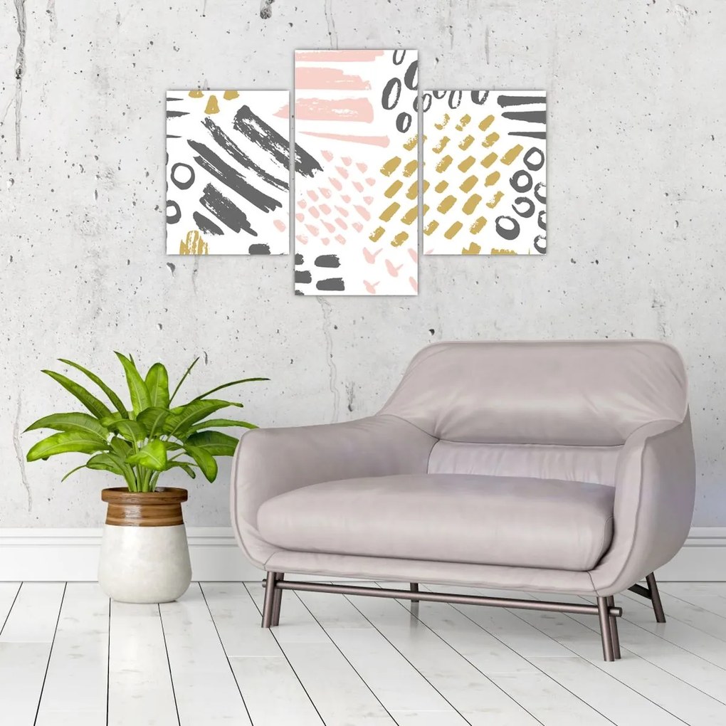 Obraz - Abstraktné ťahy (90x60 cm)