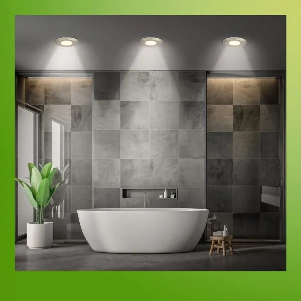 Briloner 7589032 - SADA 3× LED stmievateľných kúpeľňových podhľadových svietidiel KLIRA 1×LED/4,9W/230V IP44 chróm