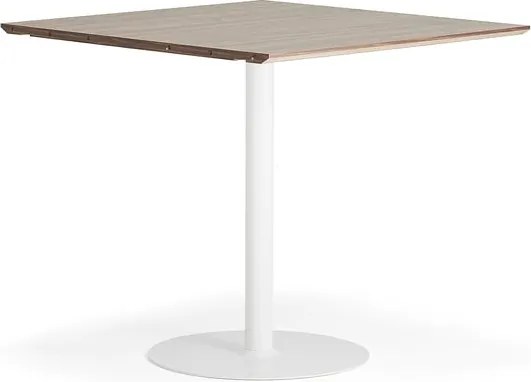 Barový stôl METRIC, rozširujúci diel, 1000x1000x900 mm, biela/orech