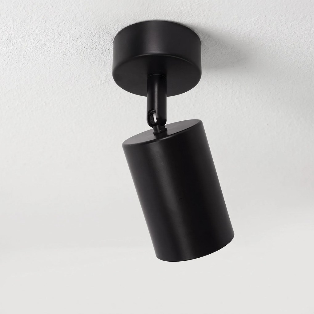 Toolight Toolight, JNH028-1C, bodové svietidlo na strop a stenu, 1× GU10, čierna, OSW-56214
