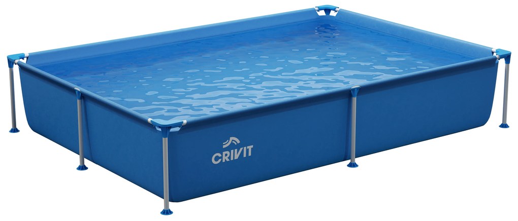 CRIVIT Bazén Metal Frame, 228 x 159 x 42 cm  (100363728)