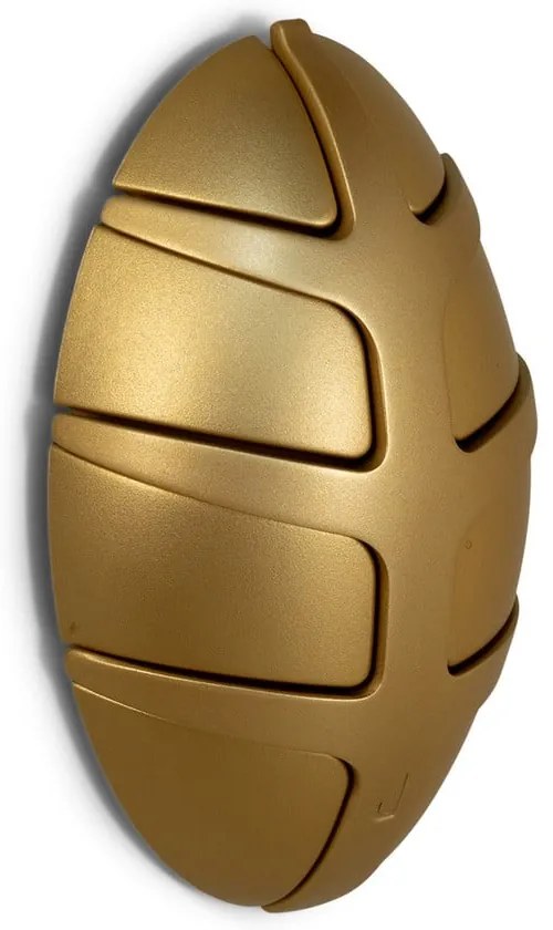 Nástenný plastový háčik v zlatej farbe Bug – Spinder Design