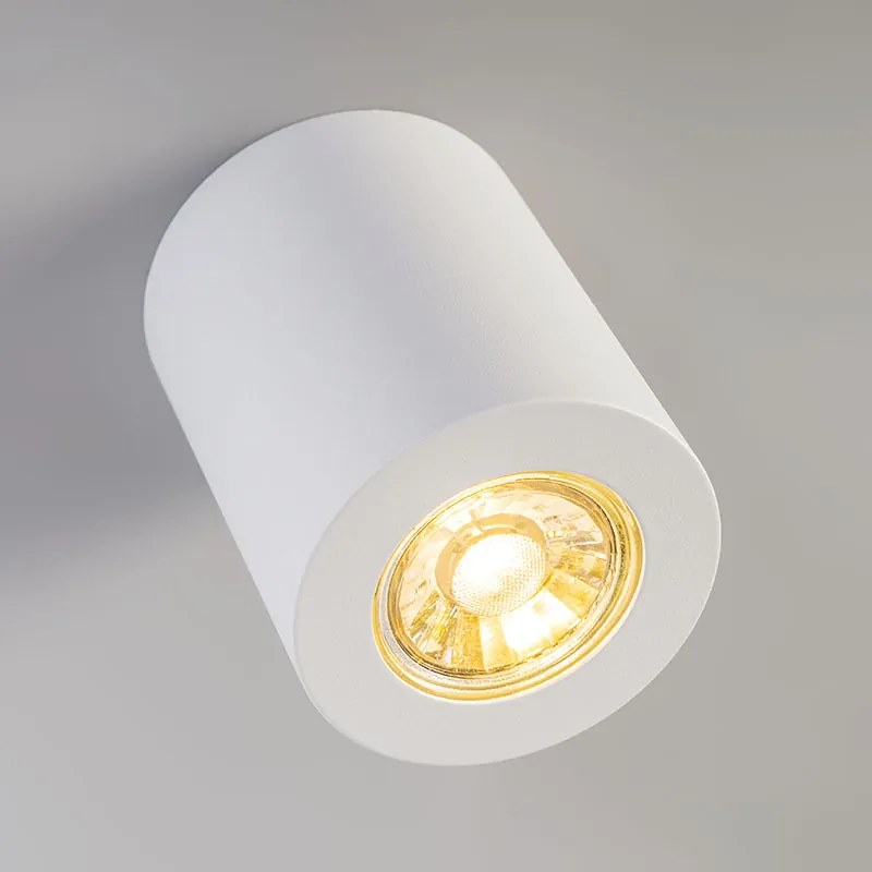 Moderné prisadené bodové svietidlo biele 7,5 cm GU10 50 mm - Tuba