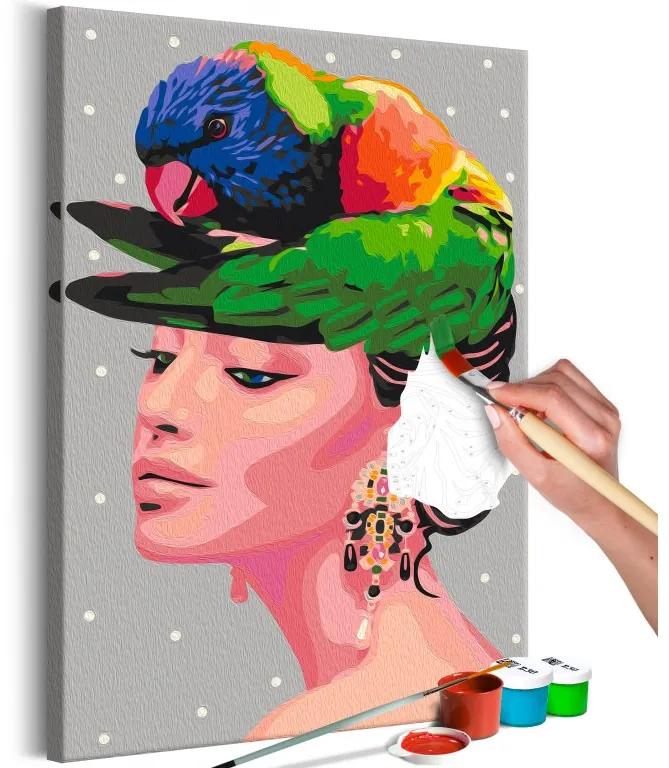 Obraz - maľovaný podľa čísel Parrot on the Head
