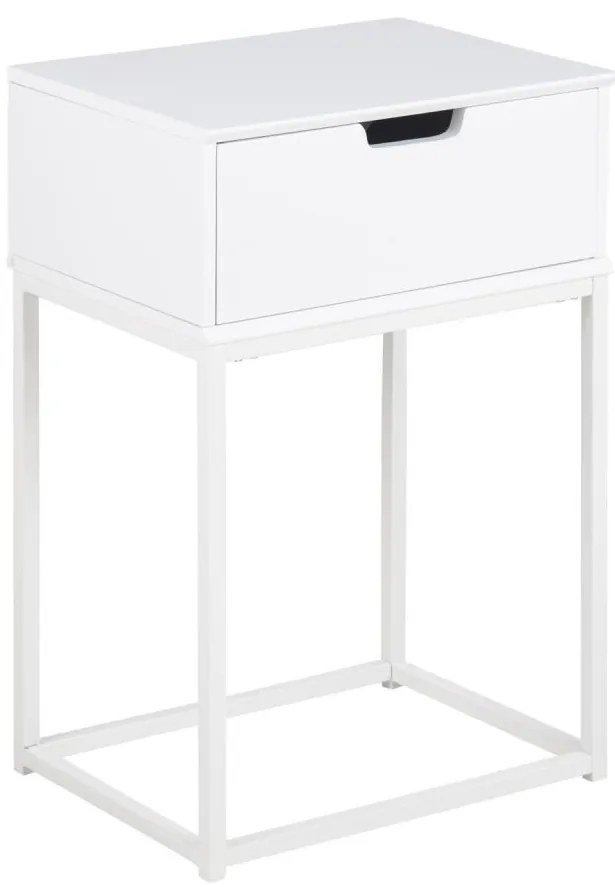 Nočný stolík CARLY biely
