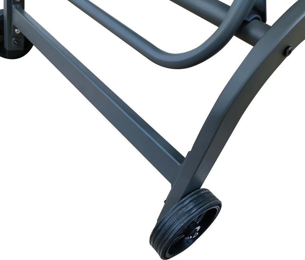 Záhradné ležadlo Houseland Breeze sivé