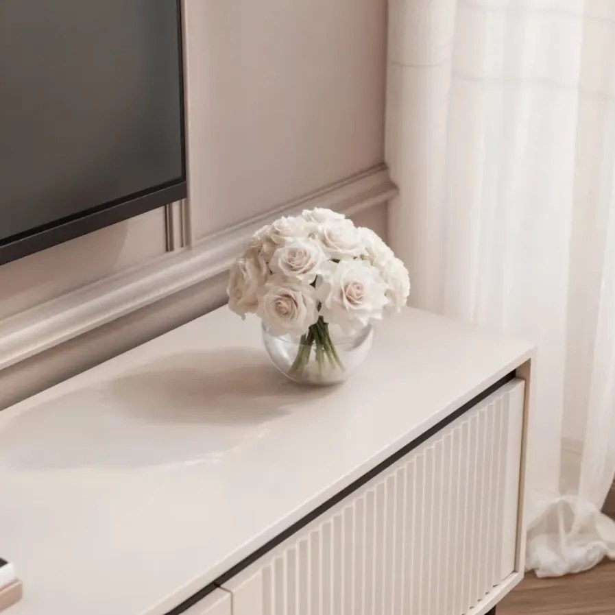 Moderný TV stolík  MADDEN 150 cm béžová