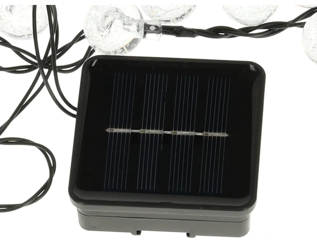 IKO Solárne záhradné svetielka 7m 50LED - teplá biela