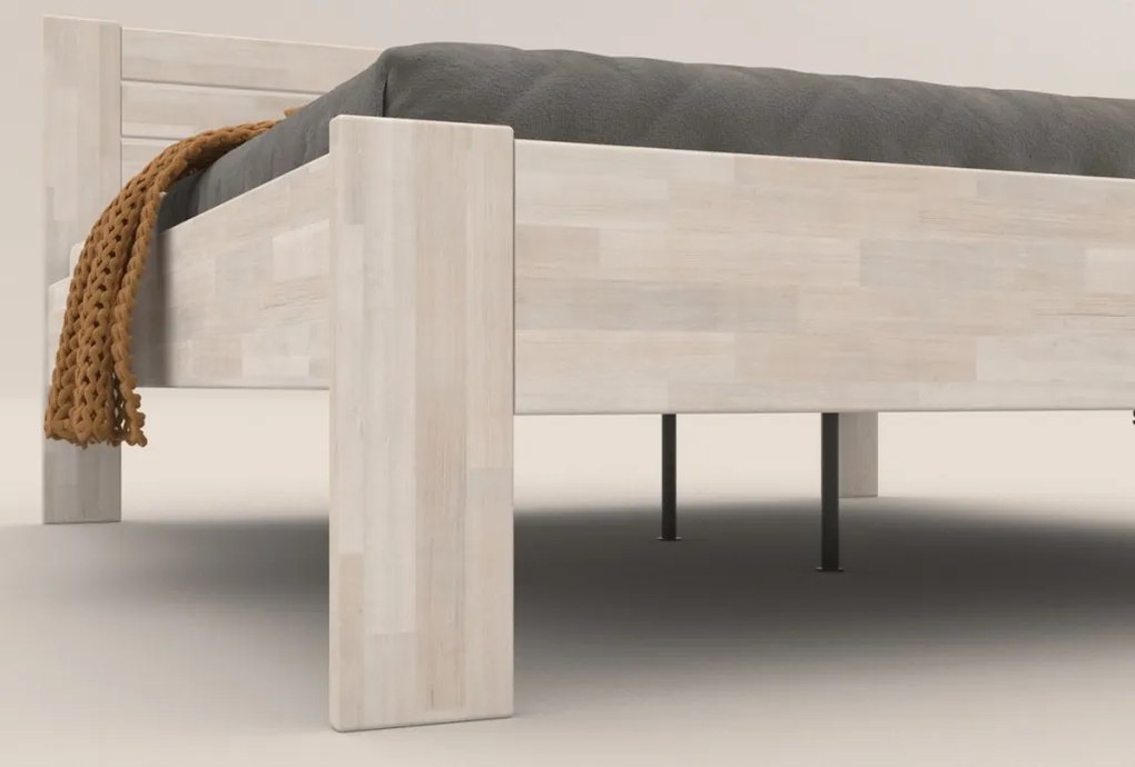 Posteľ Irma 180x200 cm, bielený buk