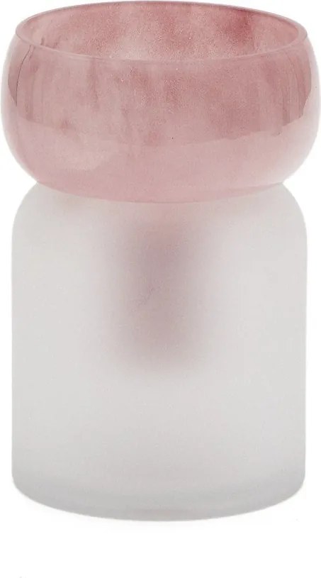 Ružová sklenená váza (výška 19 cm) Kelse – Kave Home