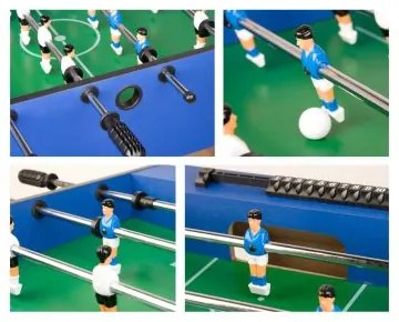 GamesPlanet® Stolný futbal Glasgow, 121x101x79 cm, modrý M01423