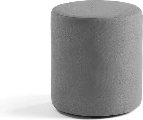 Taburet CASUAL, Ø 440 mm, látka CURA, šedá