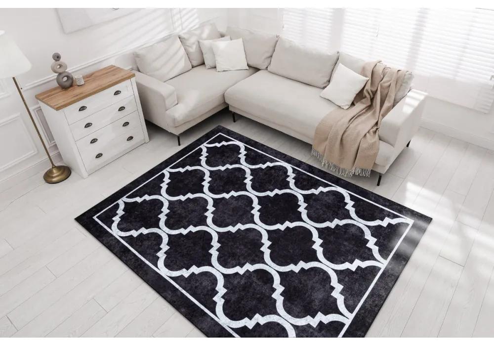 Kusový koberec Agase čierný 140x190cm