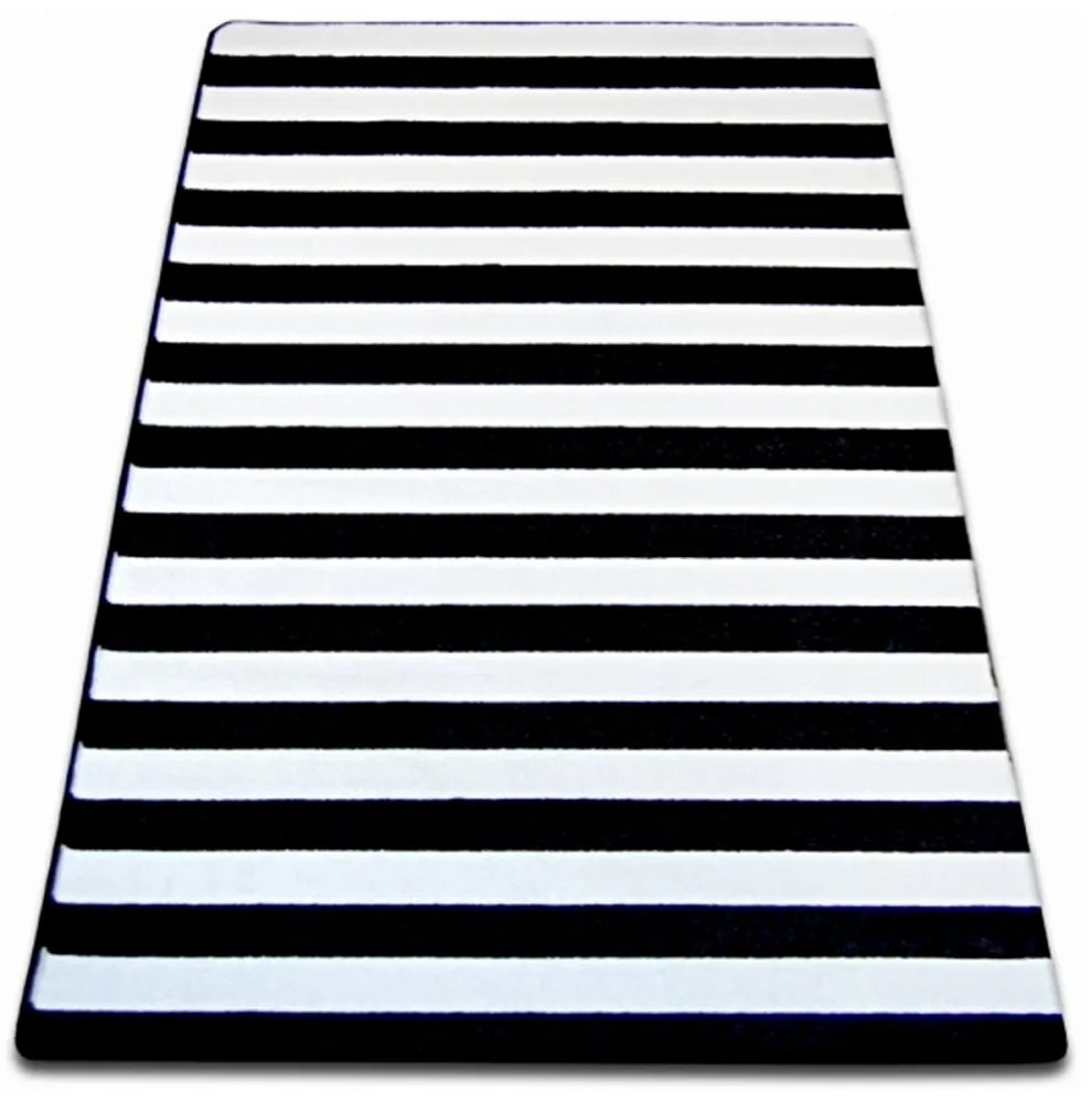 Kusový koberec Pruhy čierny, Velikosti 120x170cm