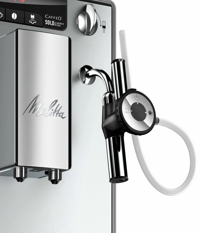 MELITTA Solo Perfect Milk kávovar, strieborná