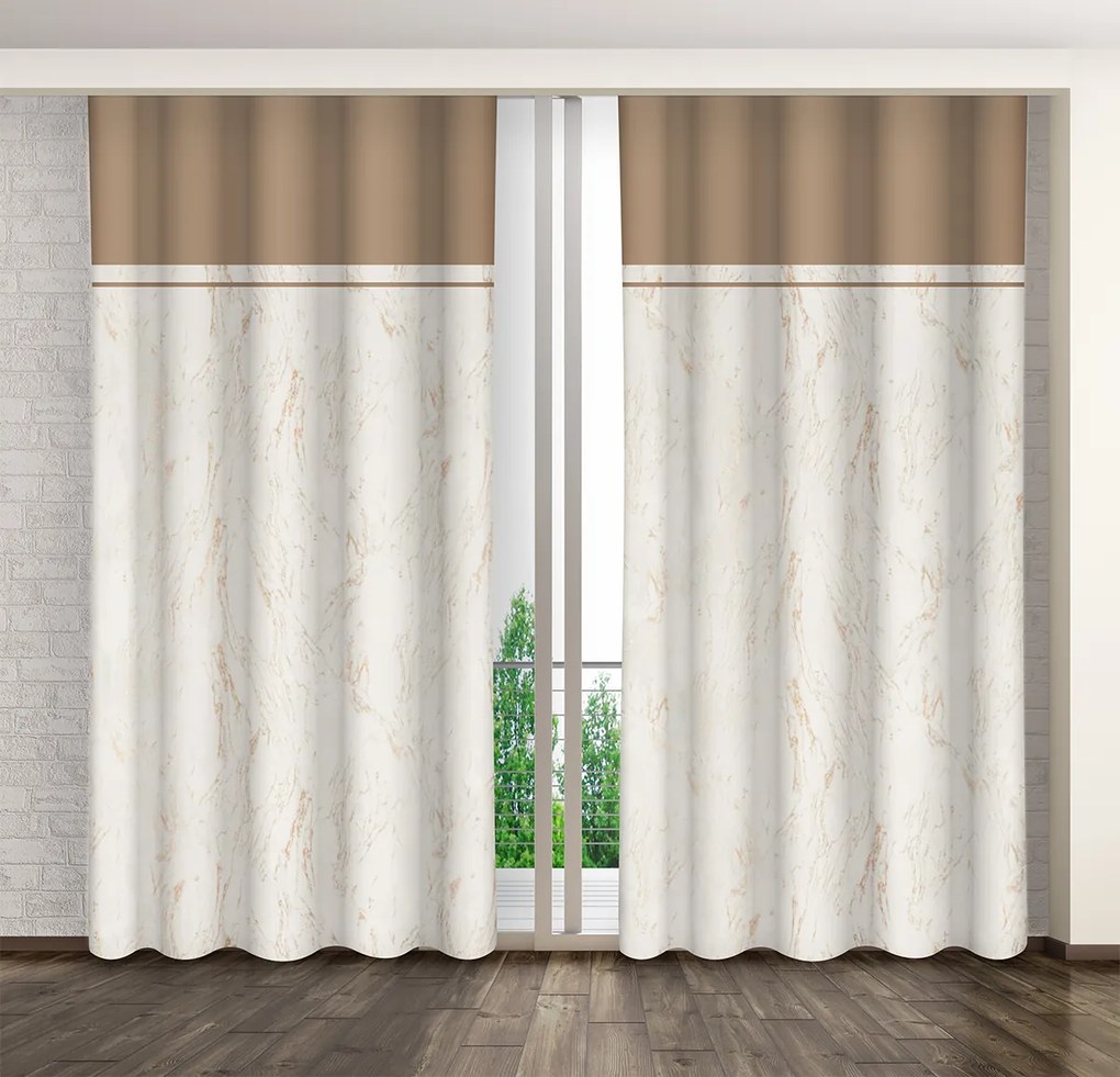 Dekorstudio Luxusný záves s mramorovým vzorom ZMT-014 Rozmer závesu: 140x250cm